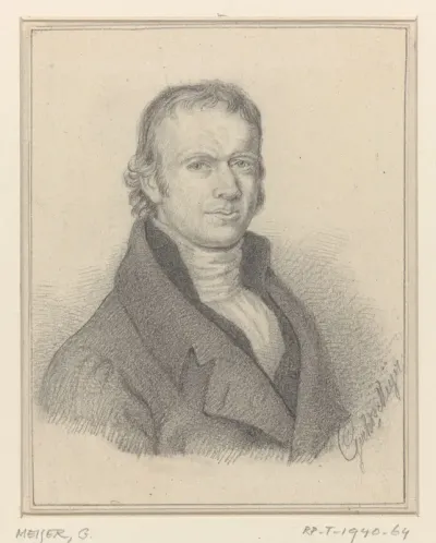 Zelfportret van Gerhardus Meijer
