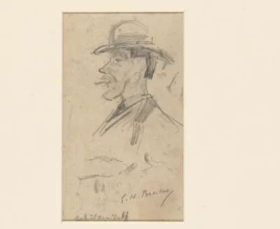 Zelfportret van Goerge Hendrik Breitner