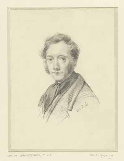 Zelfportret van Hendrikus van de Sande Bakhuyzen