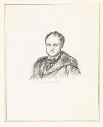 Zelfportret van Henri Van der Haert