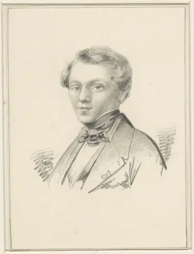 Zelfportret van Hermanus J. Slothouwer