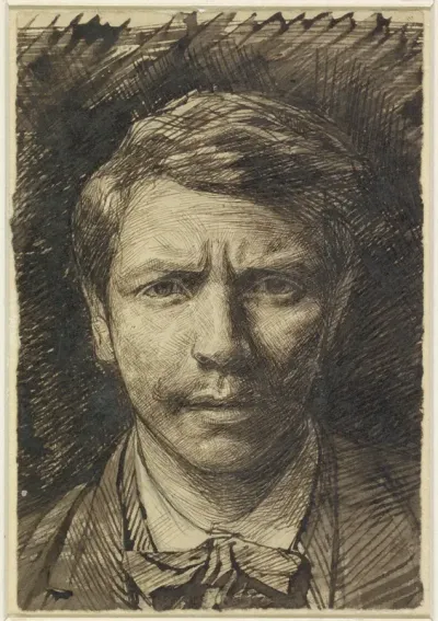 Zelfportret van Jac van Looij