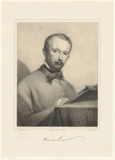 Zelfportret van Jan Hendrik van de Laar