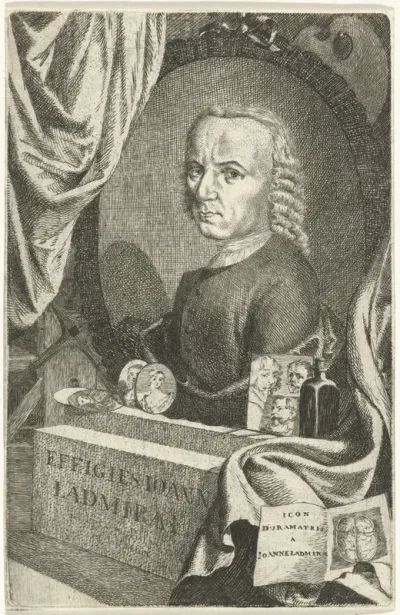 Zelfportret van Jan l'Admiral