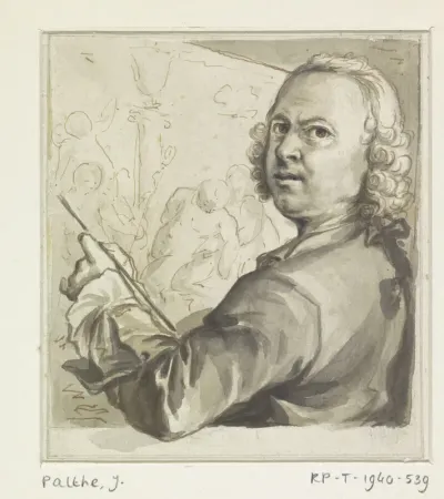 Zelfportret van Jan Palthe