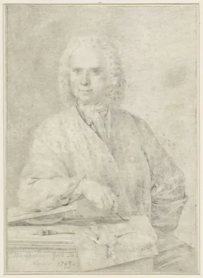 Zelfportret van Jan Wandelaar