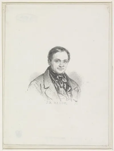 Zelfportret van Jean Baptiste Madou