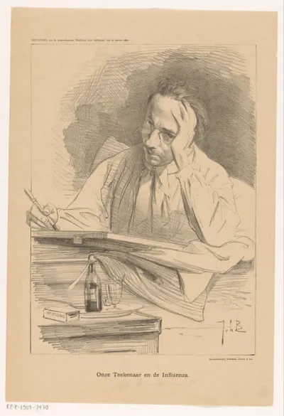 Zelfportret van Johan Braakensiek
