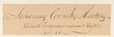 Zelfportret van Johannes Cornelis Mertens