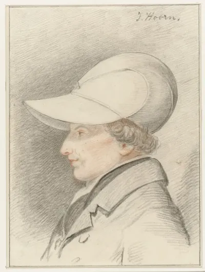 Zelfportret van Jordanus Hoorn