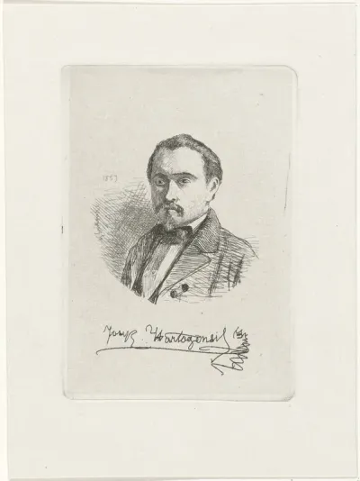 Zelfportret van Joseph Hartogensis