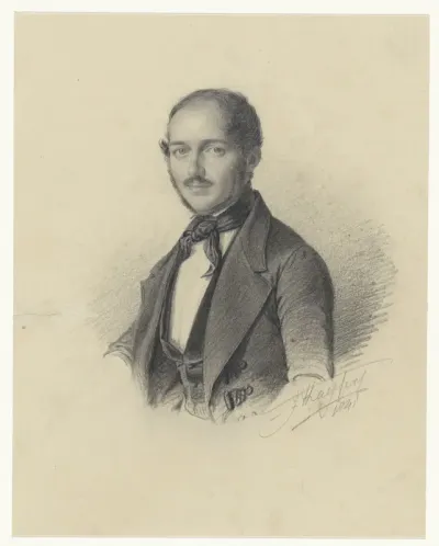 Zelfportret van Joseph Kayser