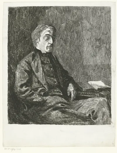 Zelfportret van kunstenaar Joan Berg