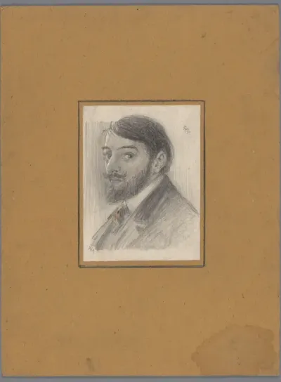 Zelfportret van Leo Gestel