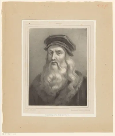 Zelfportret van Leonard de Vinci