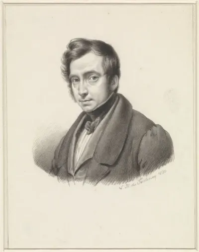 Zelfportret van Louis Henry de Fontenay