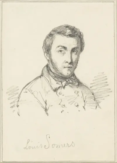 Zelfportret van Louis Jean Somers