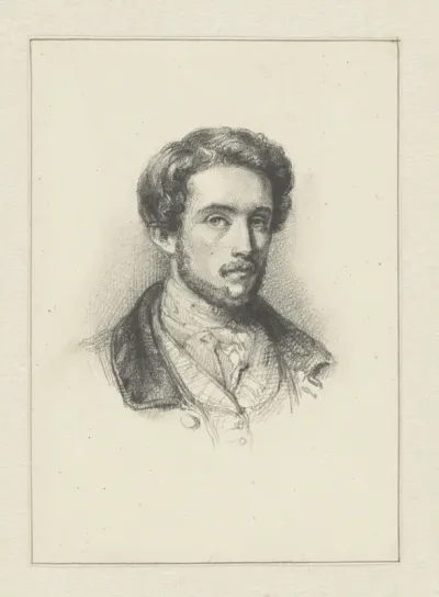 Zelfportret van Louis Moritz