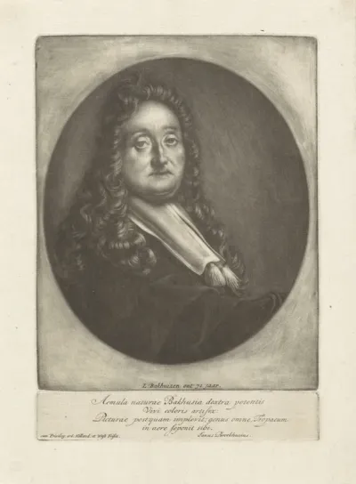 Zelfportret van Ludolf Bakhuysen
