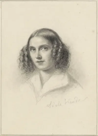 Zelfportret van Marie Adelaïde Kindt