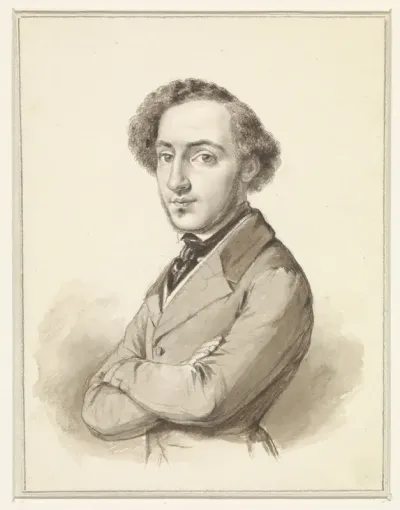 Zelfportret van Moritz Calisch