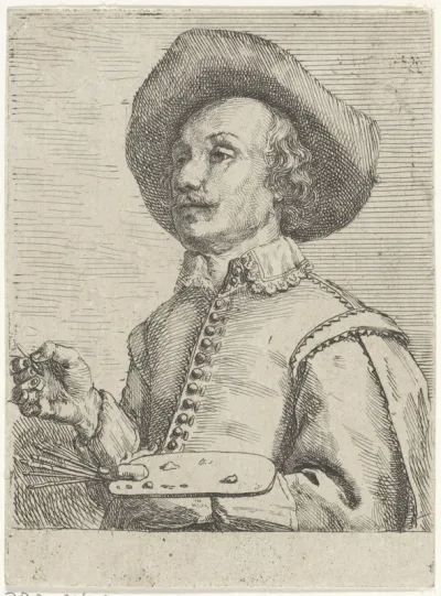Zelfportret van Peter Snijers