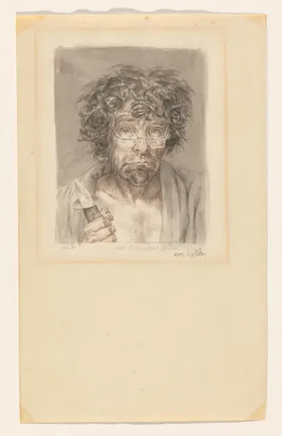 Zelfportret van Peter Vos