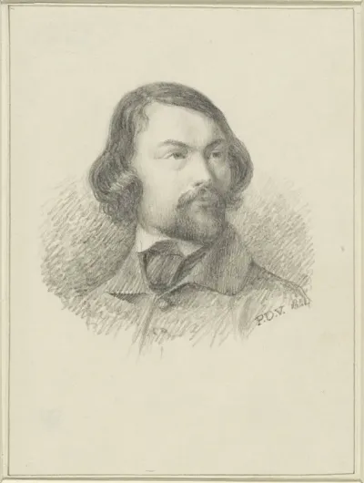 Zelfportret van Petrus De Vigne