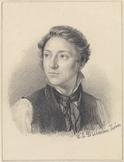 Zelfportret van Petrus Emanuel Dielman
