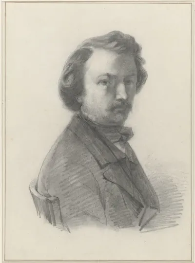 Zelfportret van Petrus Marius Molijn