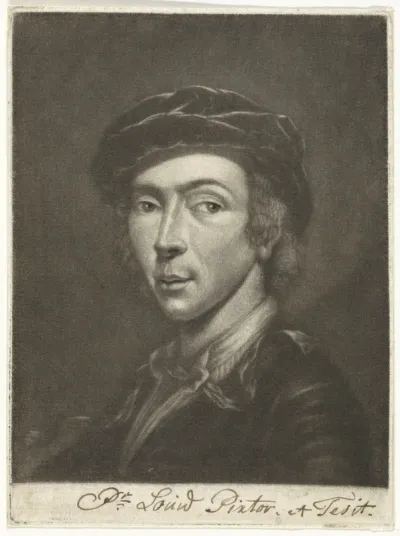Zelfportret van Pieter Louw