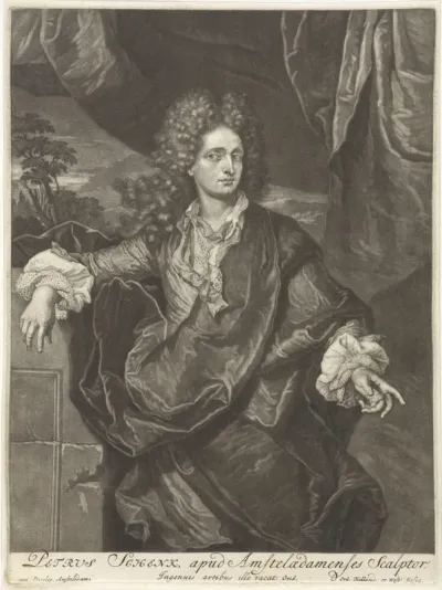Zelfportret van Pieter Schenk