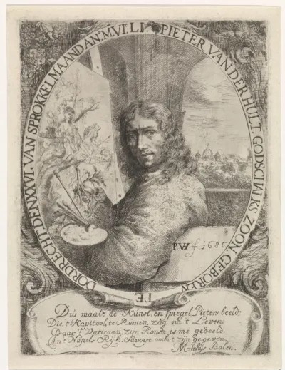 Zelfportret van Pieter van der Hulst (IV)