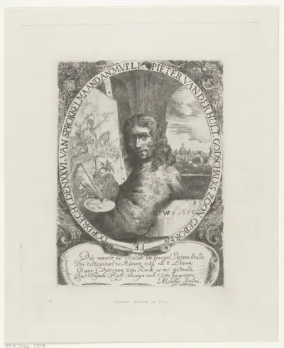Zelfportret van Pieter van der Hulst