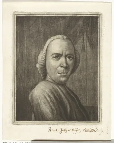 Zelfportret van Rienk Jelgerhuis