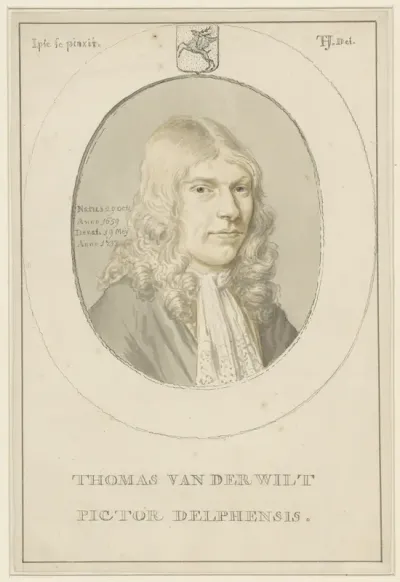 Zelfportret van Thomas van der Wilt