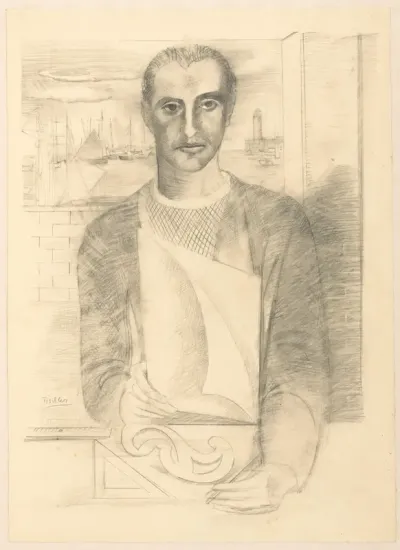 Zelfportret van Victor Tischler, van voren