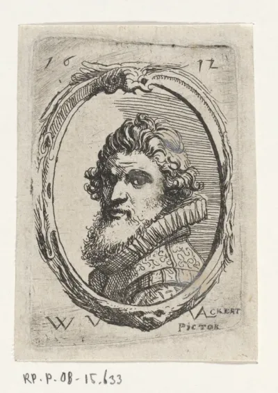 Zelfportret van Werner van den Valckert