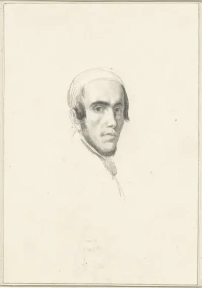 Zelfportret van Willem Hendrik Schmidt