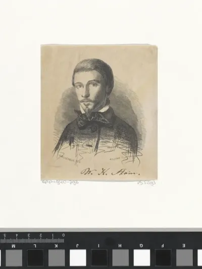 Zelfportret van Willem Hendrik Stam