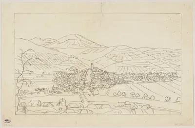 Zell nach dem großen Brand vom 23. Juli 1818