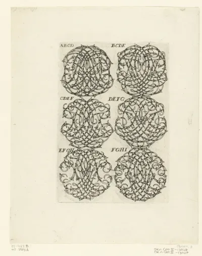 Zes grote monogrammen (ABCD-FGHI)