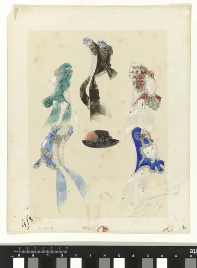 Zes hoeden, 1859