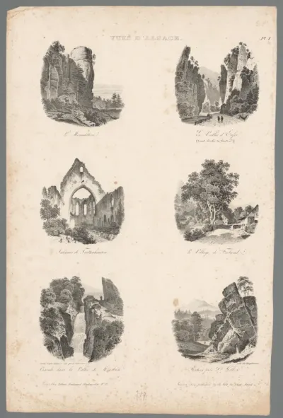 Zes landschappen in de Elzas