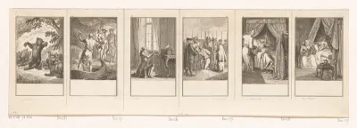 Zes scènes uit Gellert's Fabelen