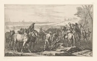 Zes scènes van het beleg van Augsburg, 1703-1704