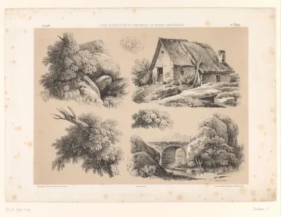 Zes studies van landschapselementen