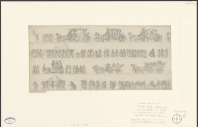 Zes verschillende manieren van begraven, ca. 1750