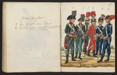 Zes verschillende uniformen