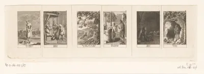 Zes voorstellingen uit de fabels en verhalen van Gellert, Gleim, Hagedorn, Lichtwer en Pfeffel